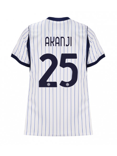 Zenske Futbalové oblečenie Inter Milan Manuel Akanji #25 2026-27 Krátky Rukáv - Preč Zenske Futbalové oblečenie Inter Milan Manuel Akanji #25 2026-27 Krátky Rukáv - Preč